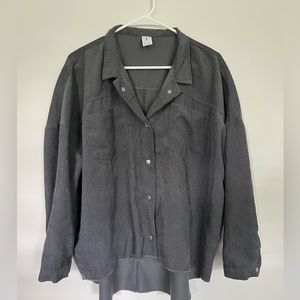 Abound Black Corduroy Button Down Shirt